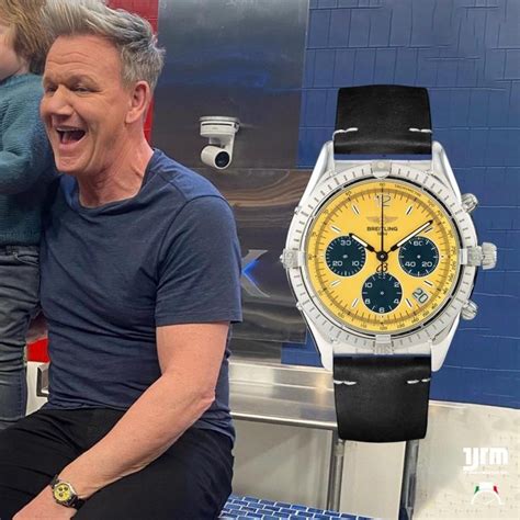 gordon ramsay yellow breitling|gordon ramsay yellow dial.